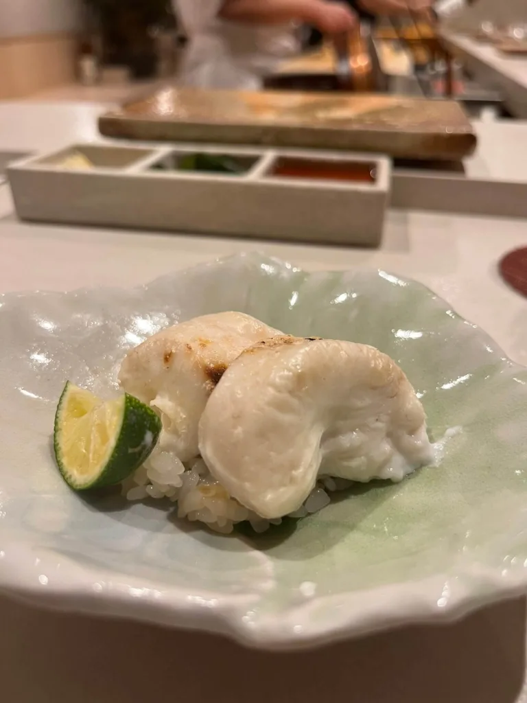 追加で注文したトラフグの白子