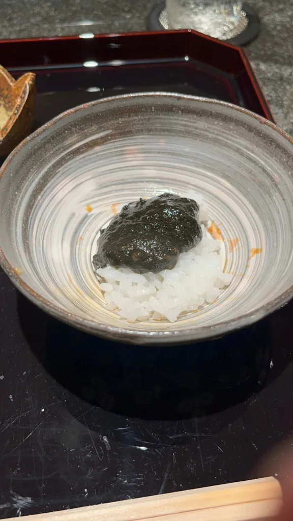 海苔の佃煮と白米
