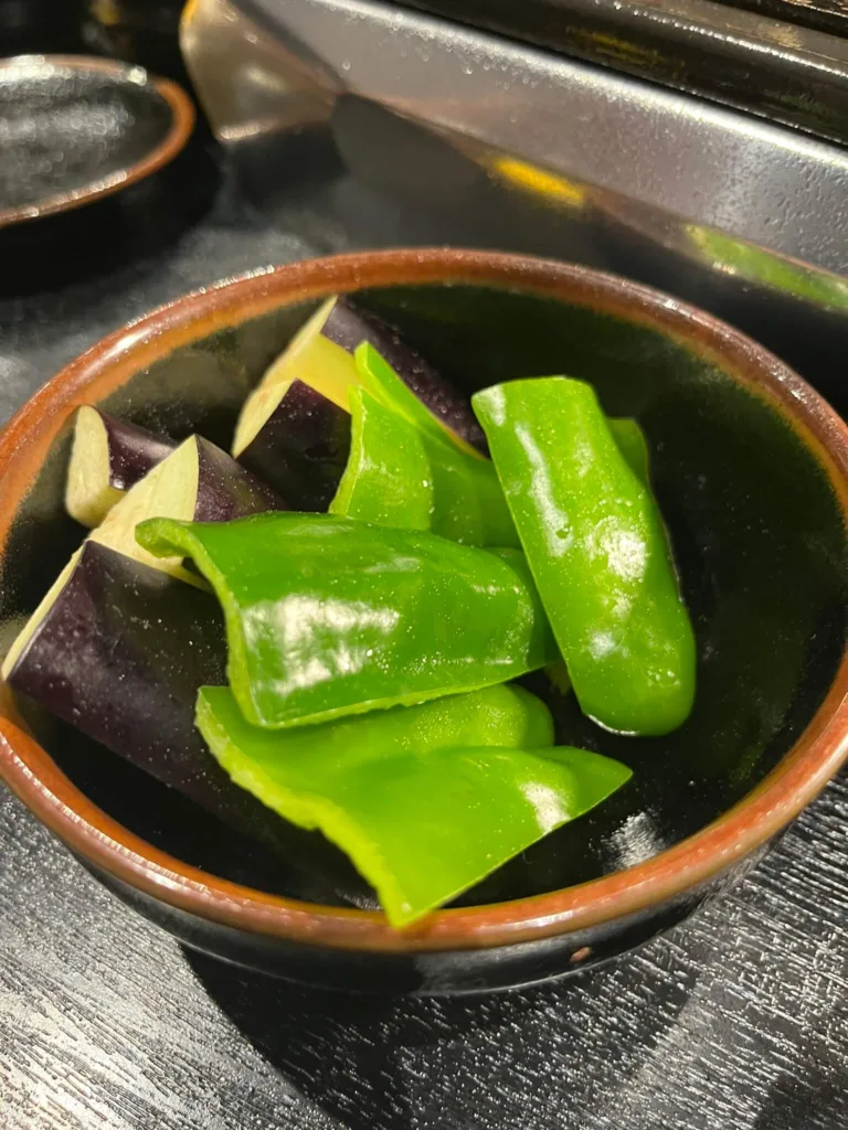 ピーマンなどの焼き野菜