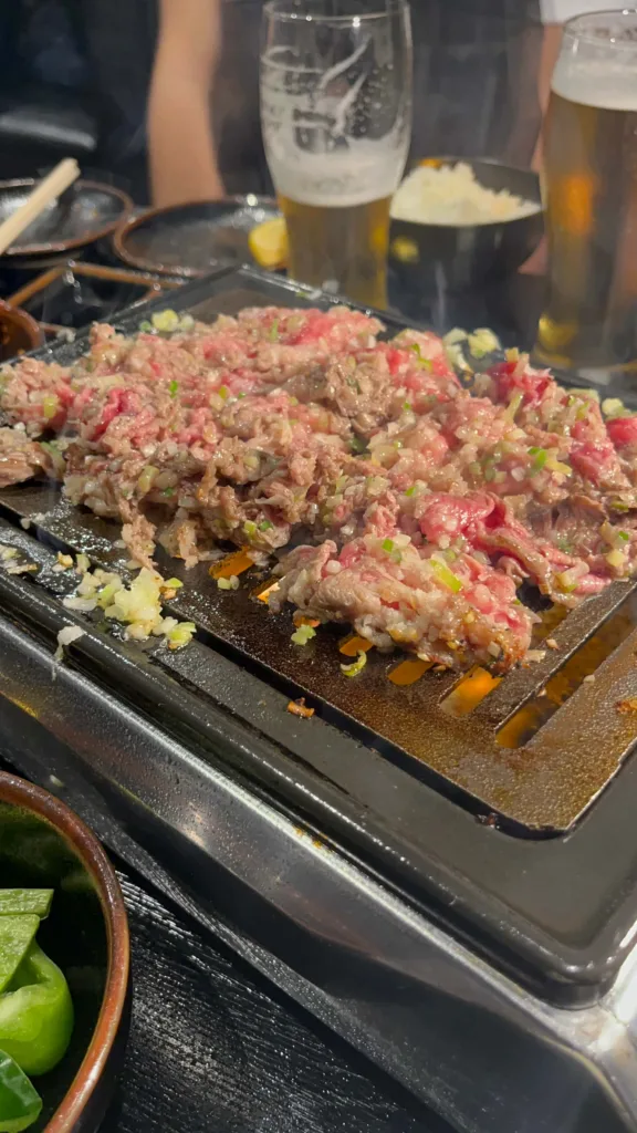 そして網にたくさん載せます