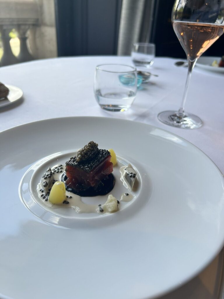 Mediterranean bluefin tuna with caviar, a breton-style ragout①