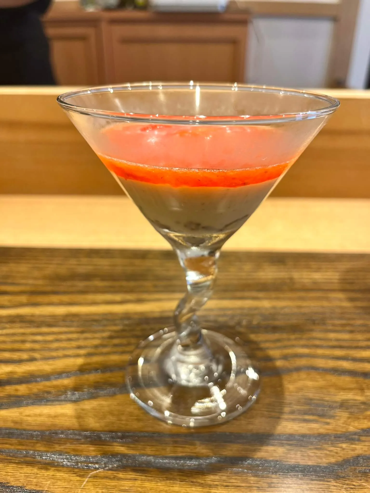 栗アイスと苺ソース1/2