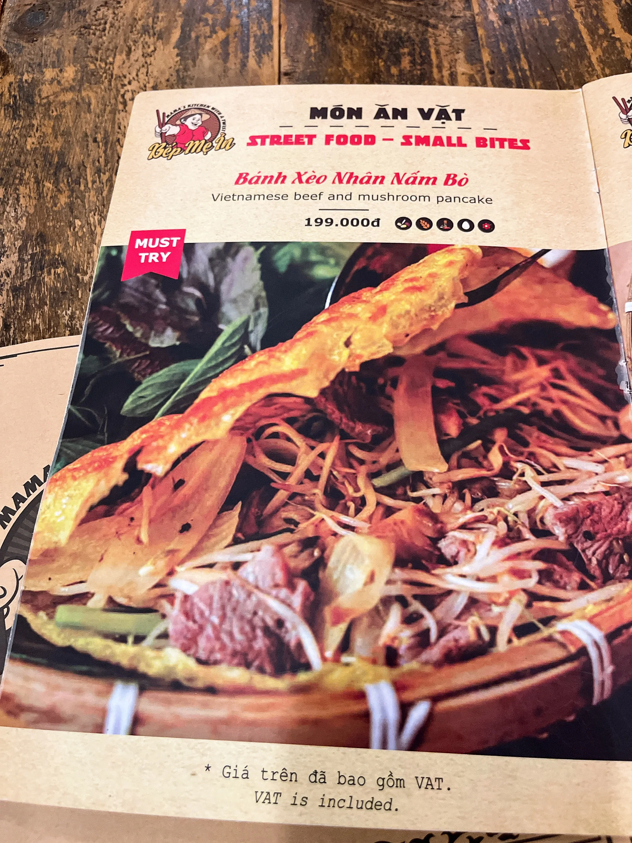 Bep Me inのメニュー