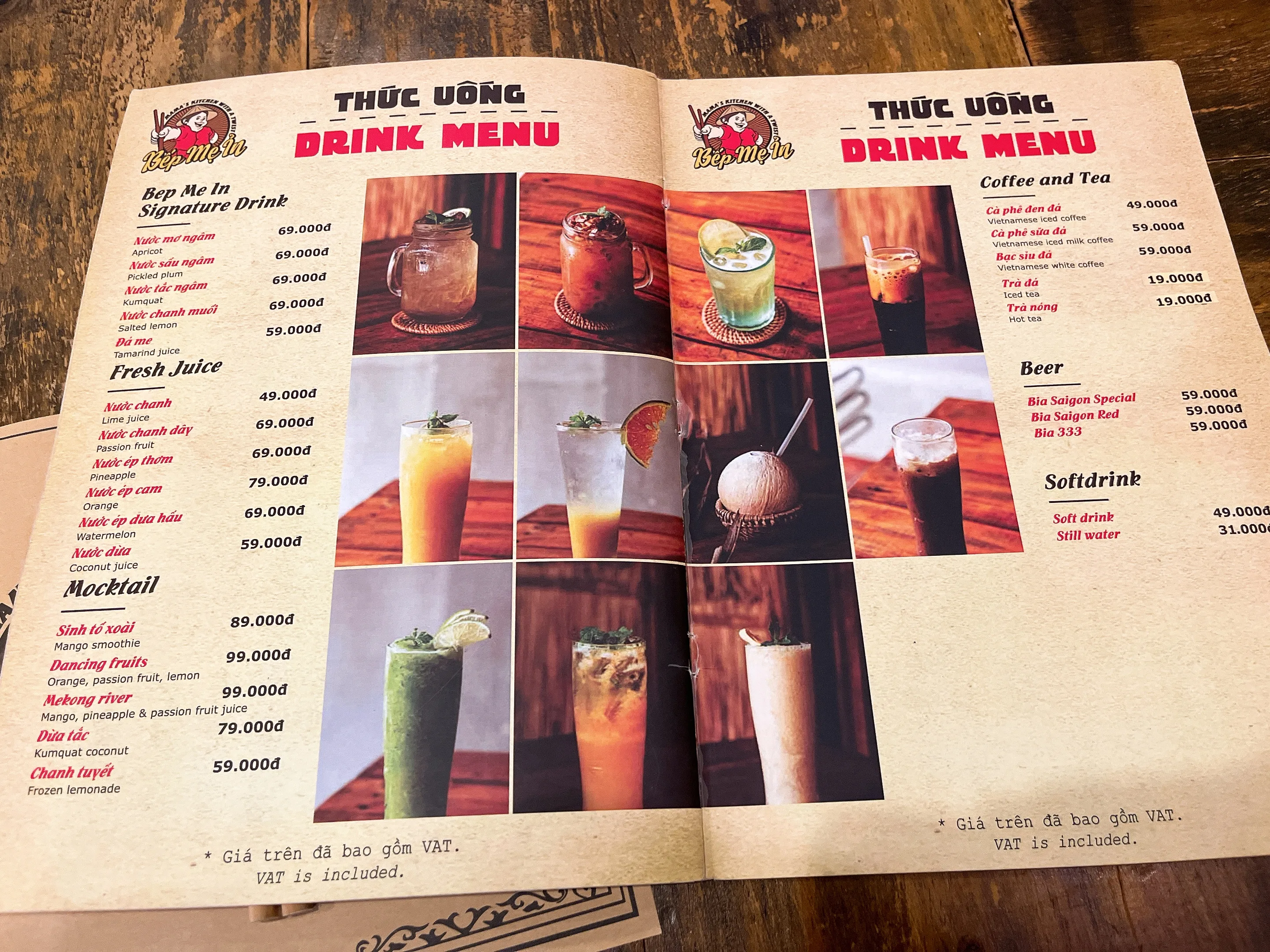 Bep Me inのメニュー